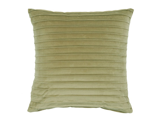 Pintuck Velvet Sage Cushion Cover