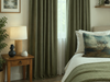 Valencia Blockout Lined Pencil Pleat Curtains - Moss