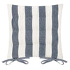 Hahei Stripe Chair Pad - Navy