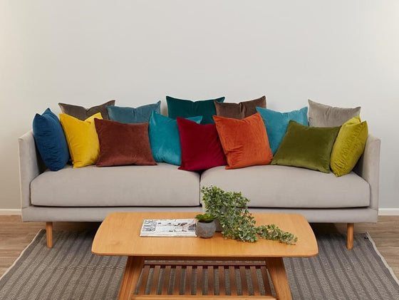 Super Soft Velvet Cushion Cover 45x45cm - Russet