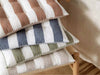 Hahei Stripe Chair Pad - Olive