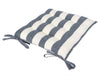 Hahei Stripe Chair Pad - Navy