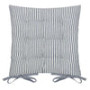 Hahei Stripe Chair Pad - Navy