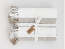  Coronado Stripe Throw - Beige/White