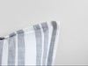 Laguna Stripe Filled Cushion - Light Grey/White