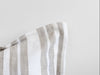 Laguna Stripe Filled Cushion - Beige/White