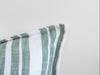 Laguna Stripe Filled Cushion - Mint/White