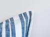 Laguna Stripe Filled Cushion - Peacock/White