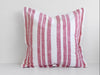 Laguna Stripe Filled Cushion - Brick/White