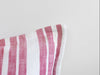 Laguna Stripe Filled Cushion - Brick/White