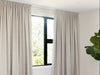Opito Blockout Pencil Pleat Curtains - Linen
