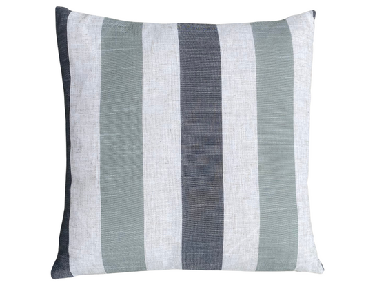 Catalan Stripe Cushion - Sage