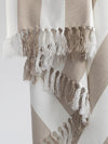 Coronado Stripe Throw - Beige/White
