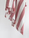 Coronado Stripe Throw - Brick/White