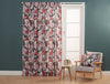 Cottage Garden Lined Pencil Pleat Curtains