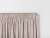 Glenorchy Velvet Recycled Ready Made Curtains - Bone