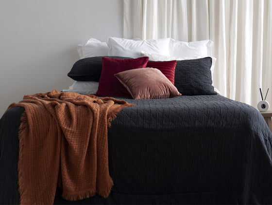 Grassmere Black Euro Pillowcase