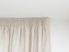 100% Linen Lined Natural Pencil Pleat Curtains