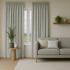 Linoa Blockout Lined Pencil Pleat Curtains - Willow Mist
