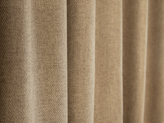 Opito Blockout Pencil Pleat Curtains - Maple