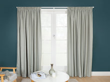  Nevis Blockout Pencil Pleat Curtains - Seagrass