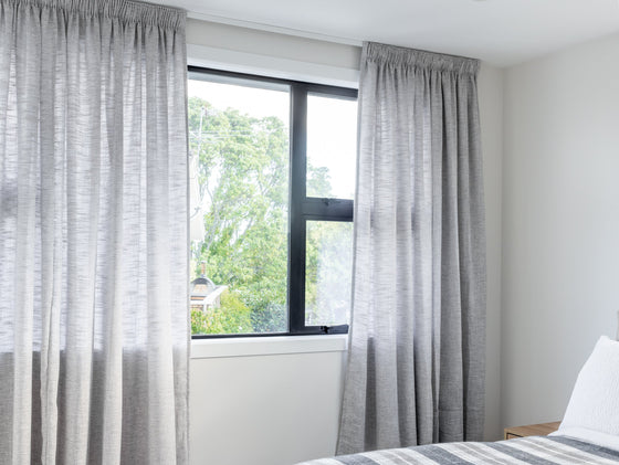 Nicosia Lined Pencil Pleat Curtains - Gris