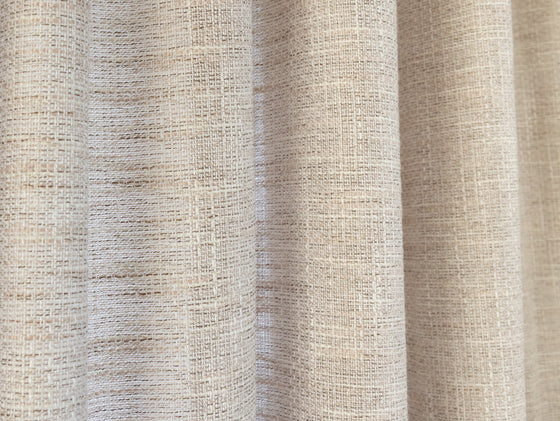 Nicosia Lined Pencil Pleat Curtains - Oyster