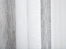  Raglan Stripe Sheer Fabric - Pebble