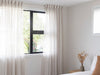 Romy Stripe Sheer Readymade Curtains