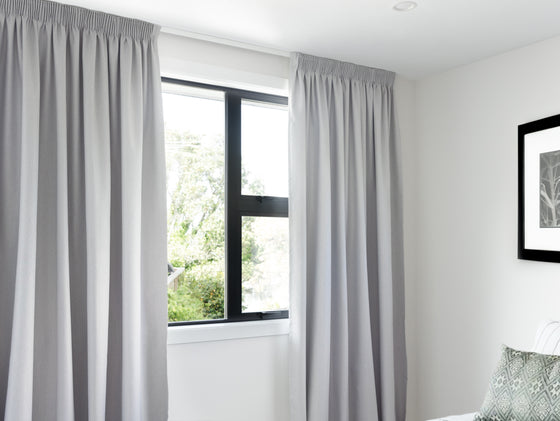 Ruapehu Blockout Pencil Pleat Curtains - Truffle