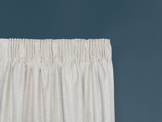 Ruapehu Blockout Pencil Pleat Curtains - Nougat