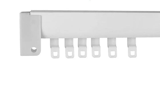 Extendable Curtain Track Gliders White 20pk