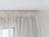 Sumner Stripe Sheer Readymade Curtains - Natural