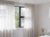 Sumner Stripe Sheer Readymade Curtains - Natural