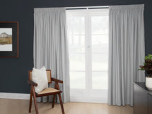  Wanaka Blockout Pencil Pleat Curtains - Silver