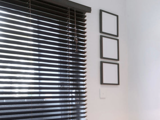 WW 35mm Timber Venetian Blind - Black
