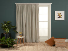  Stonehaven Flax Lined Pencil Pleat Curtains