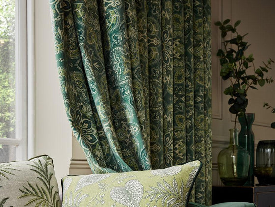 Khiva Spruce Fabric - Harvey Furnishings