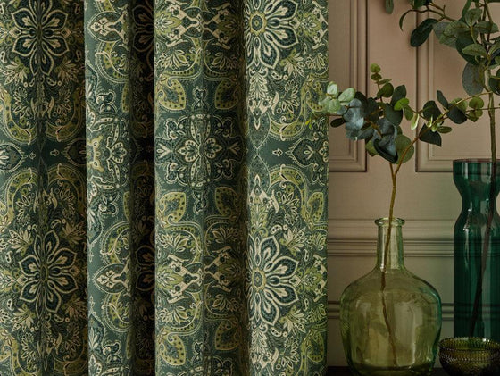 Khiva Spruce Fabric - Harvey Furnishings
