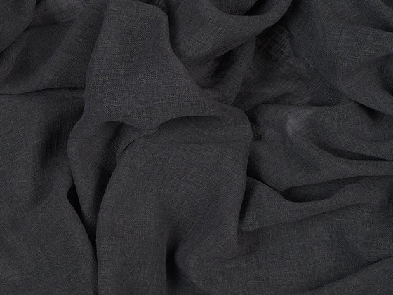 Rhapsody 315cm Charcoal Voile Fabric