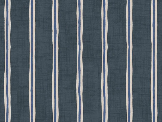 Rowing Stripe Midnight Fabric