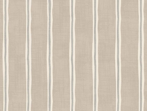Rowing Stripe Oatmeal Fabric